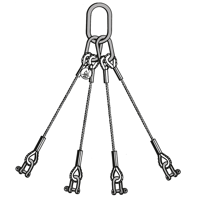 Buy 4-leg condorLift wire rope slings – Carl Stahl