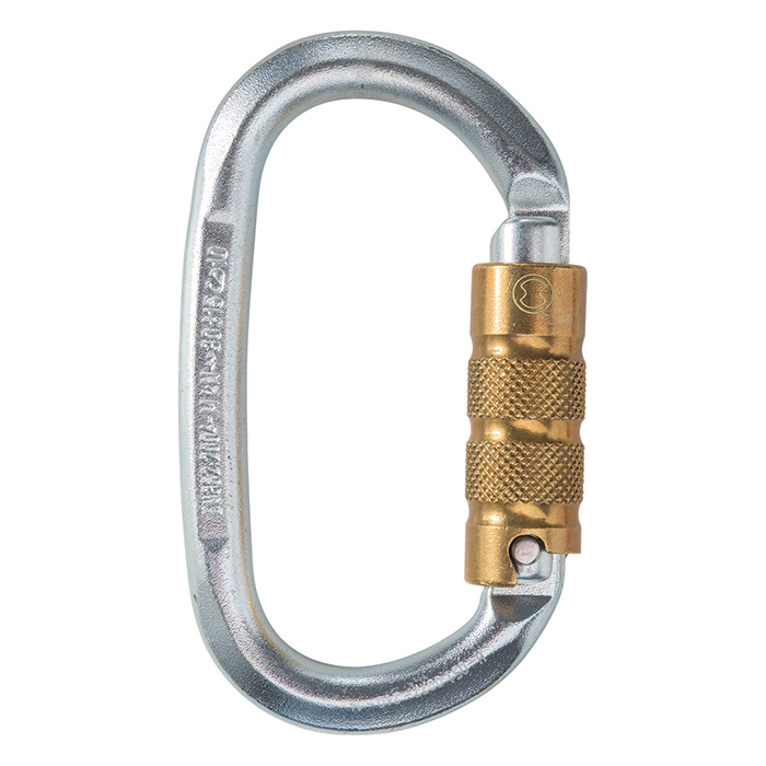 Ovalkarabiner H-051 OVALSTEEL TRI