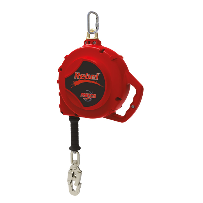 Rebel Höhensicherungsgerät, verzin. Seil