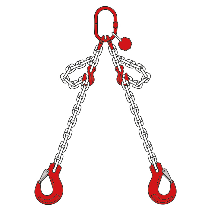 Kättingredskap 2-part med grab hooks