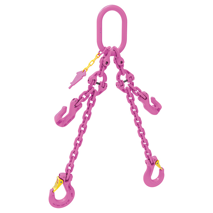 VIP 2-leg chain sling with grab hooks