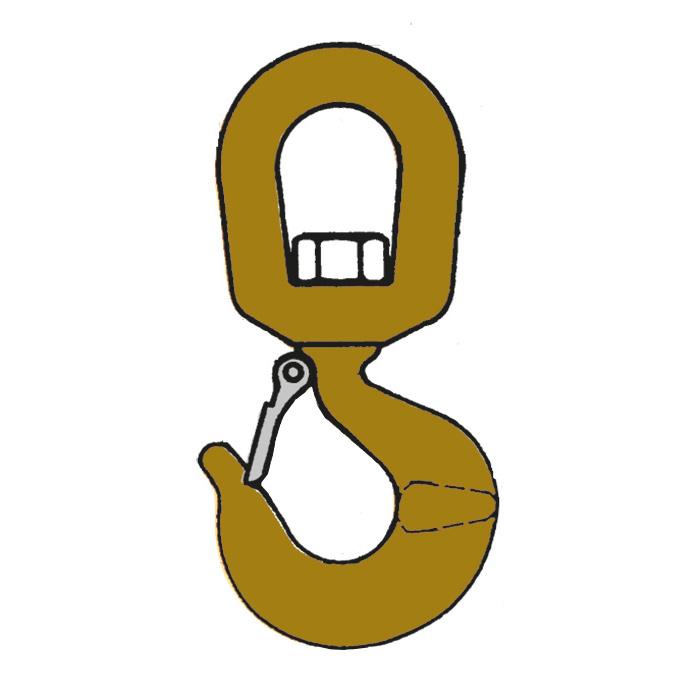 Safety Hook With Swivel L322AN