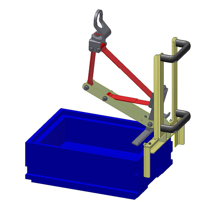 Zangen und Greifer für Kisten