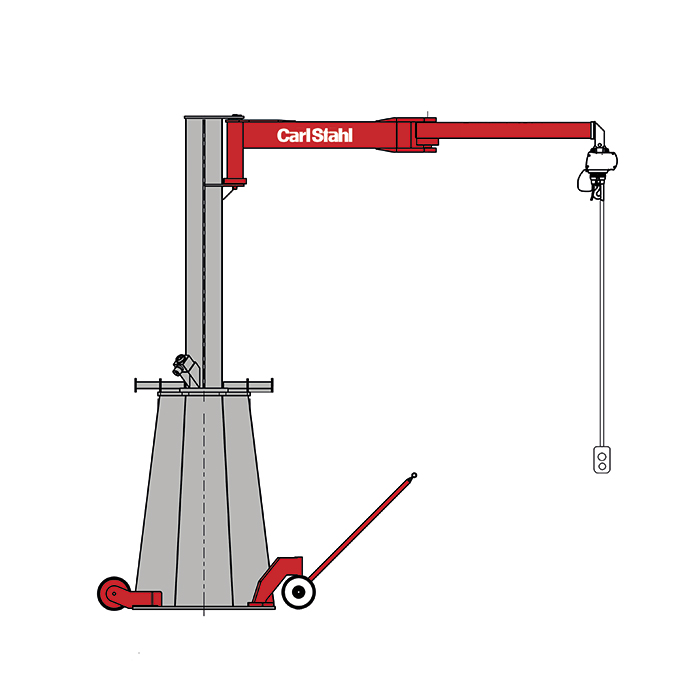 Type WK 1 with articulated jib arm
