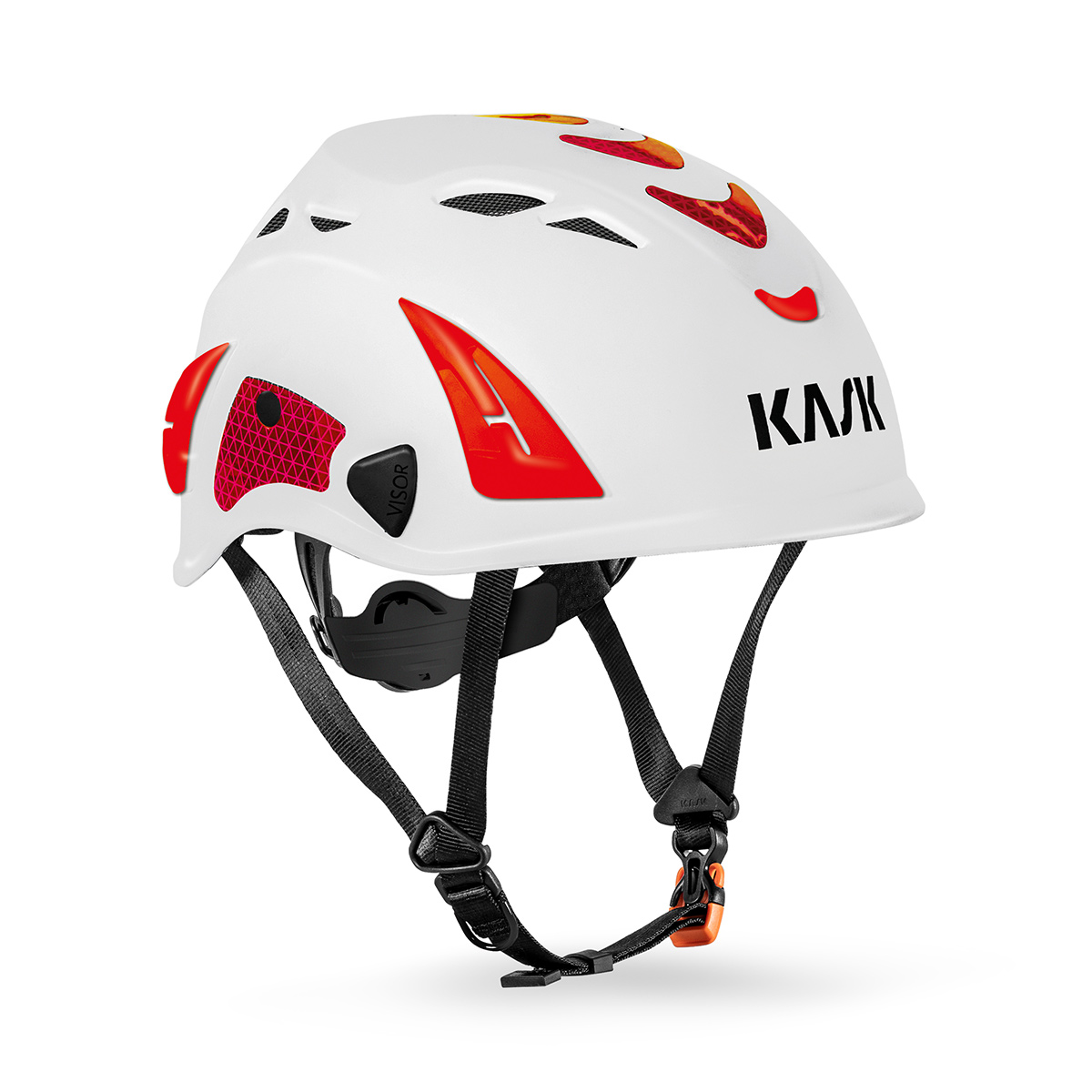 KASK SUPERPLASMA AQ HI VIZ weiß/rot
